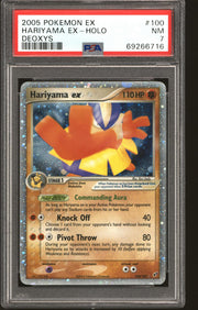 Pokemon EX Deoxys Hariyama ex 100/107 PSA 7