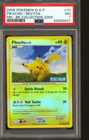 Pokemon Burger King Platinum Promo Reverse Holo Foil Pikachu 70/100 PSA 7