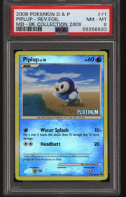 Pokemon Burger King Platinum Promo Reverse Holo Foil Piplup 71/100 PSA 8