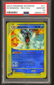 Pokemon Skyridge Reverse Holo Foil Gyarados 11/144 PSA 10 GEM MINT POP 64