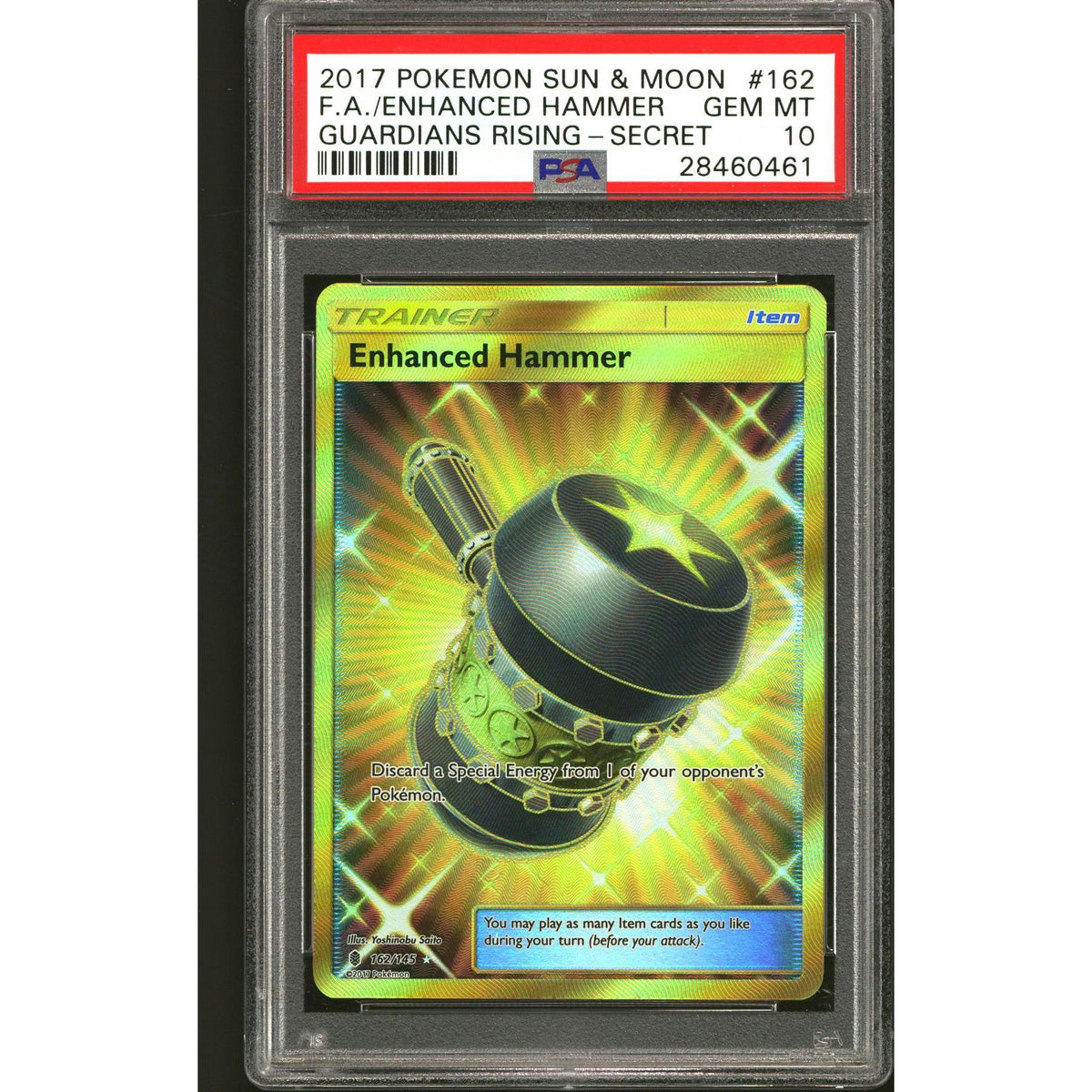 Pokemon Guardians Rising Enhanced Hammer 162/145 PSA 10 GEM MINT