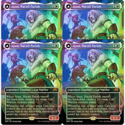 Magic the Gathering Modern Horizons 3 PLAYSET 4x Ajani Nacatl BORDERLESS FOIL 442 x4 NEAR MINT NM