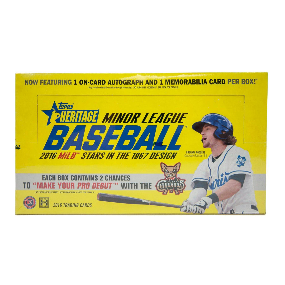 2016 Topps Heritage Minor League Baseball Hobby Box