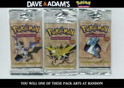 WOTC Pokemon Fossil Booster Pack Hanging Longpack UNWEIGHED RANDOM ART Factory Sealed