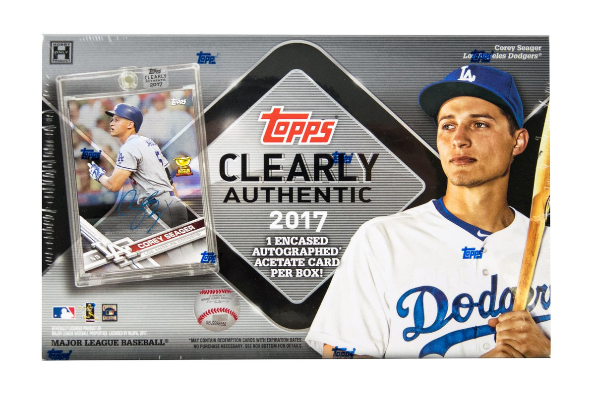 2017 Topps Clearly Authentic Baseball Hobby Box (Reed Buy)