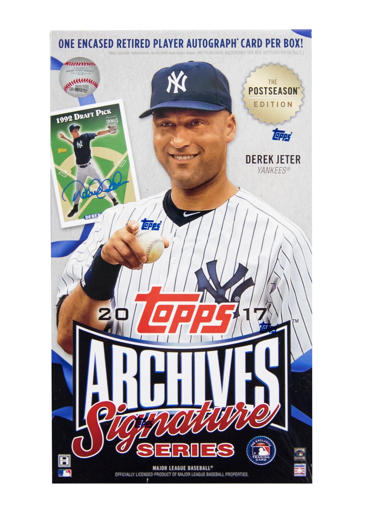 2017 Topps Archives Signature Series Postseason Edition Baseball Hobby Box (Reed Buy)