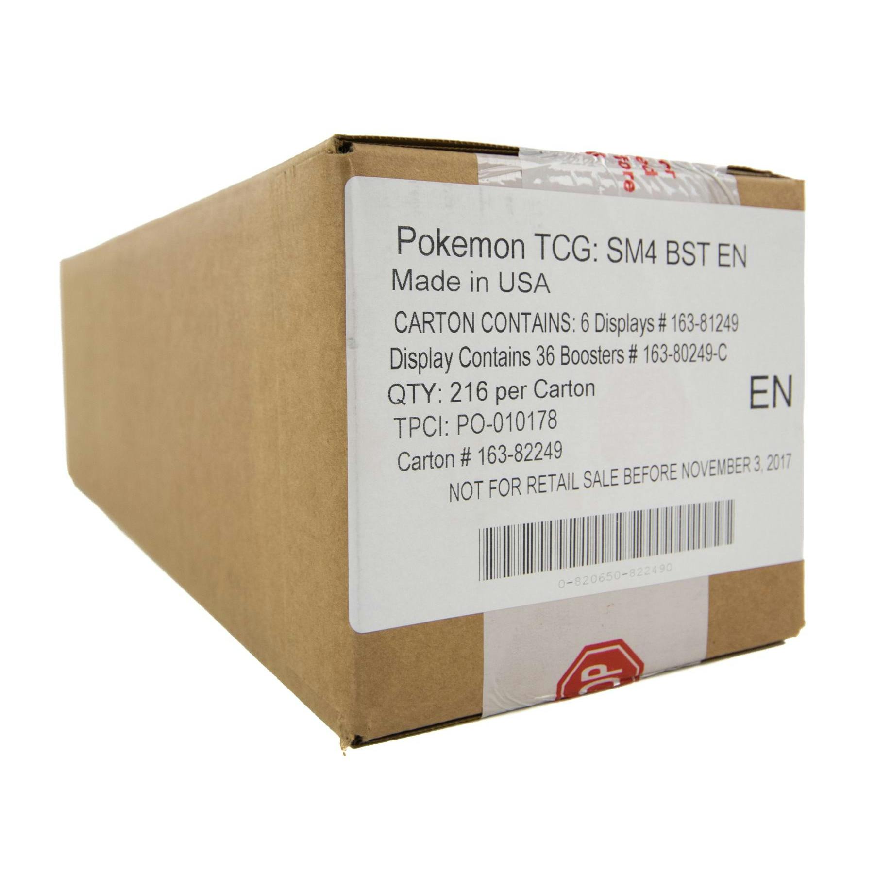 Pokemon Sun & Moon: Crimson Invasion Booster 6-Box Case