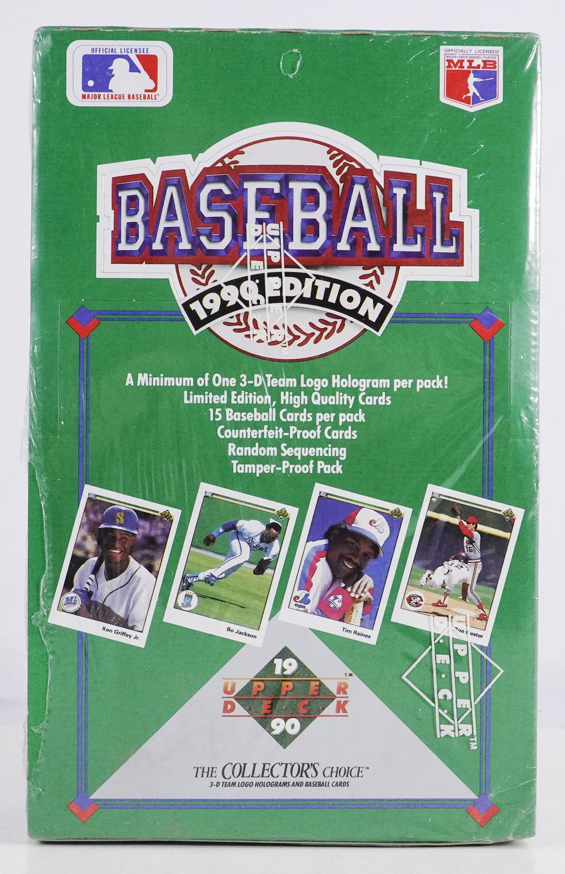 1990 Upper Deck Series 1 Baseball Wax Box (Low #)