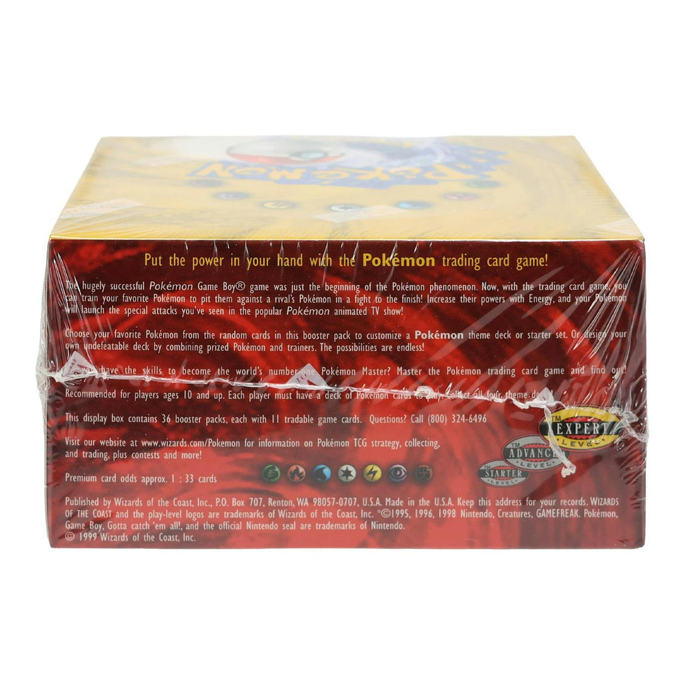 Pokemon Base Set 1 Unlimited Booster Box 1999 WOTC - SUPER CRISP
