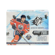 2018/19 Upper Deck SPx Hockey Hobby Box