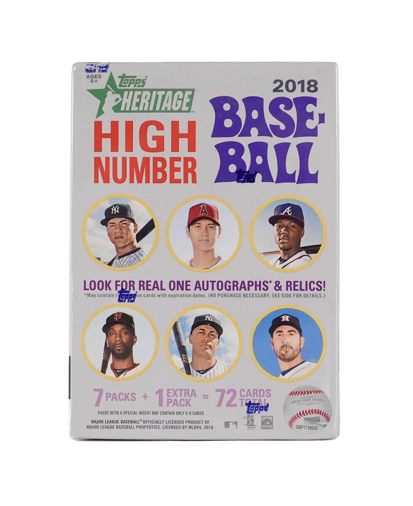 2018 Topps Heritage High Number Baseball Blaster Box