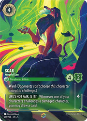 Disney Lorcana Shimmering Skies Scar Vengeful Lion Enchanted Foil 212/204 NEAR MINT NM