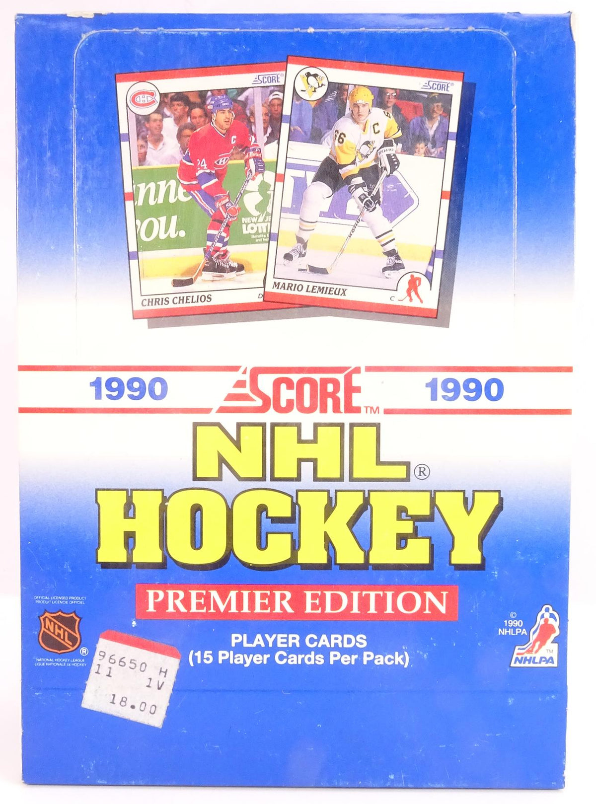 1990/91 Score U.S. Hockey Wax Box (Reed Buy)