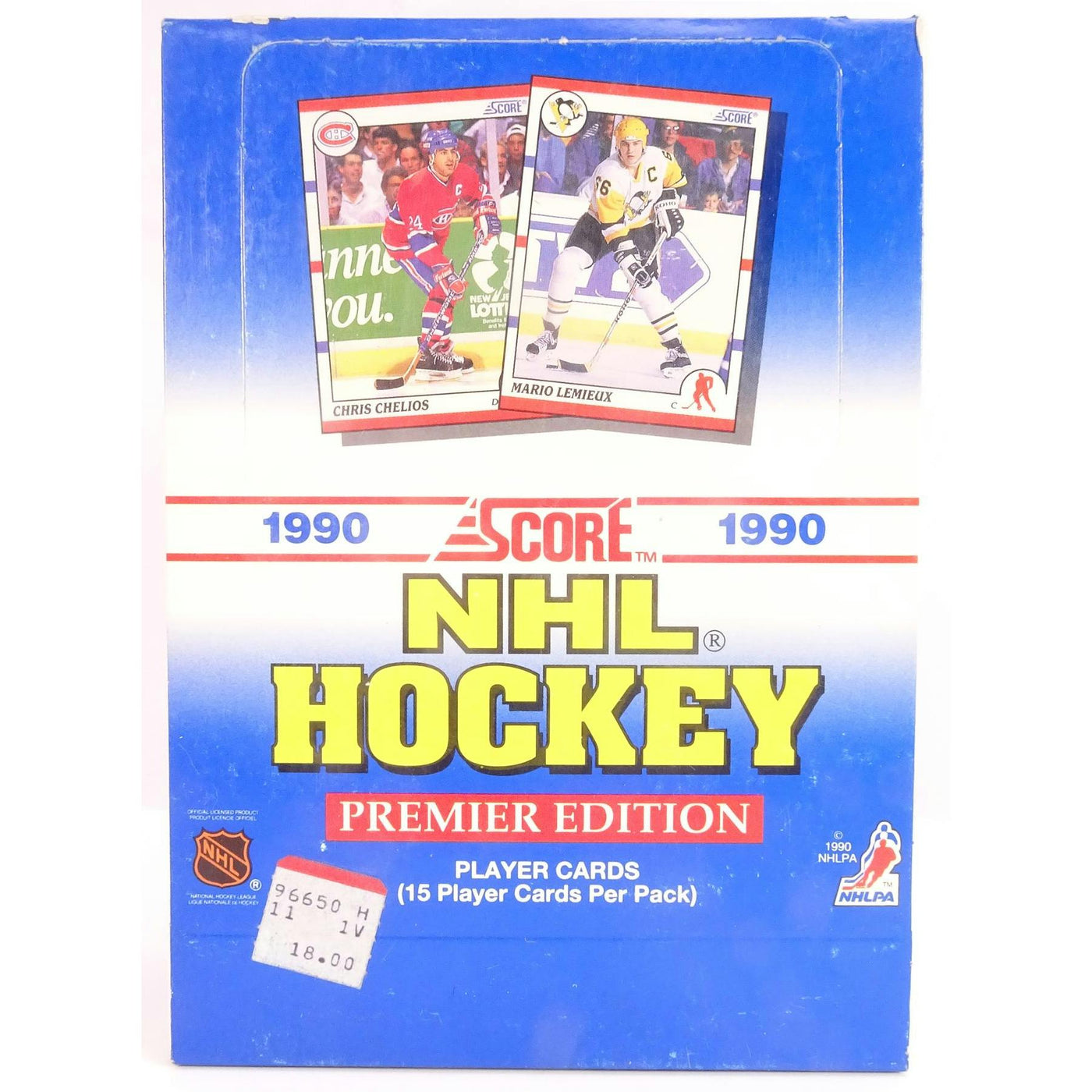 1990/91 Score U.S. Hockey Wax Box (Reed Buy)