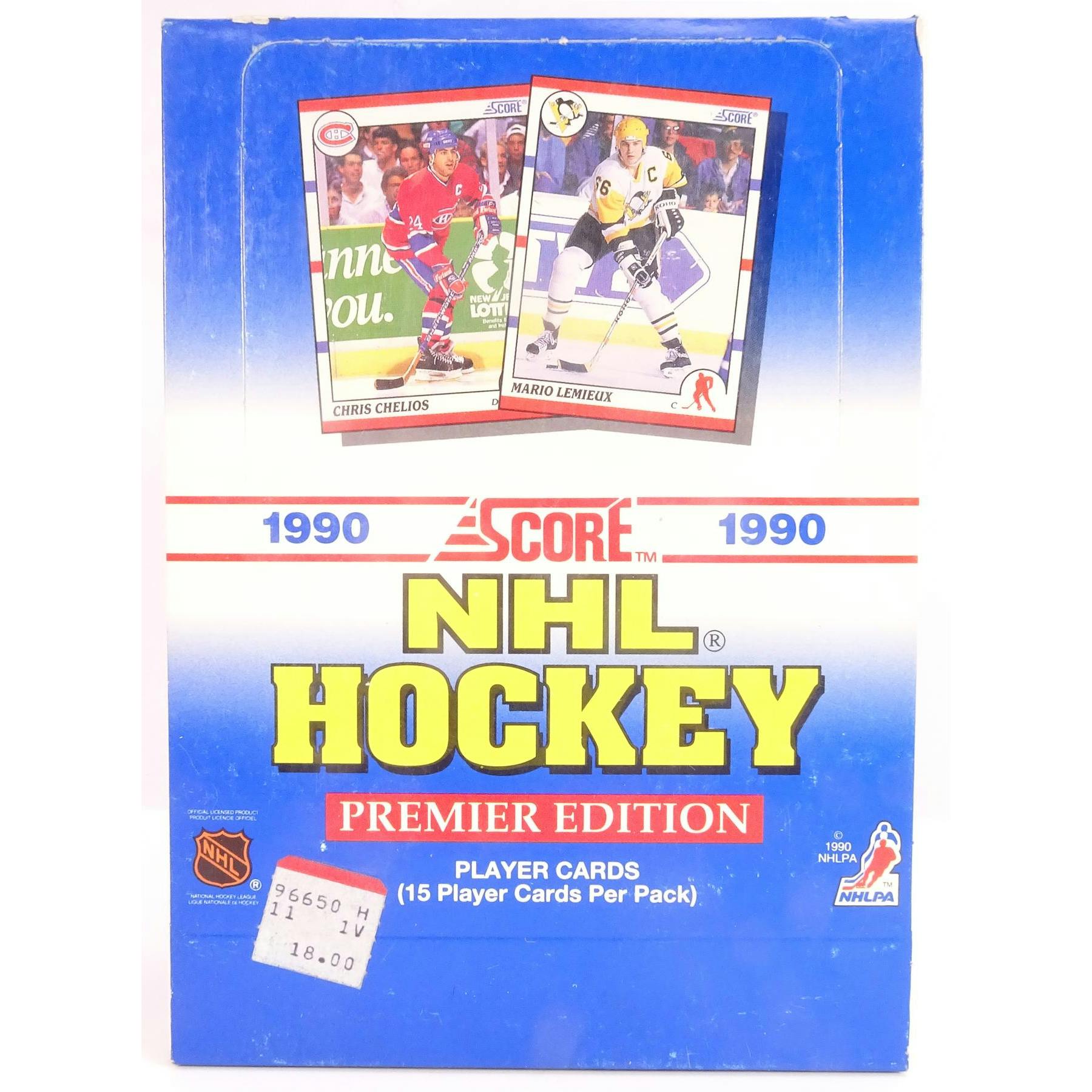 1990/91 Score U.S. Hockey Wax Box (Reed Buy)