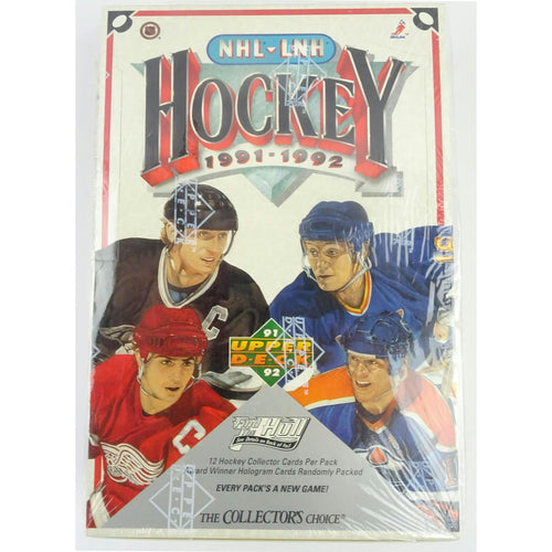 1991/92 Upper Deck English Low # Hockey Wax Box (Reed Buy)