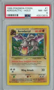Pokemon Fossil Aerodactyl 1/62 PSA 8