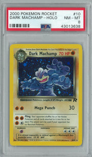 Pokemon Team Rocket Dark Machamp 10/82 PSA 8