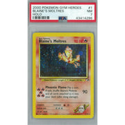 Pokemon Gym Heroes Blaine's Moltres 1/132 PSA 7