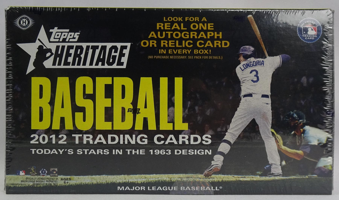 2012 Topps Heritage Baseball Hobby Box (Reed Buy)
