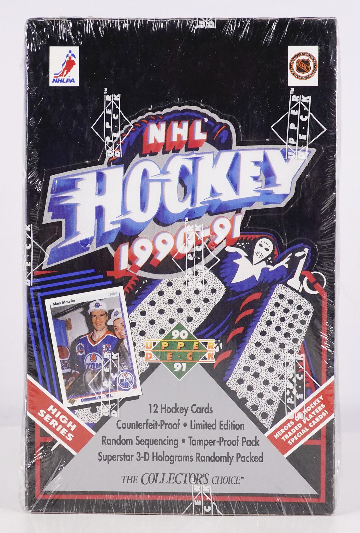 1990/91 Upper Deck English High Series Hockey Hobby Box
