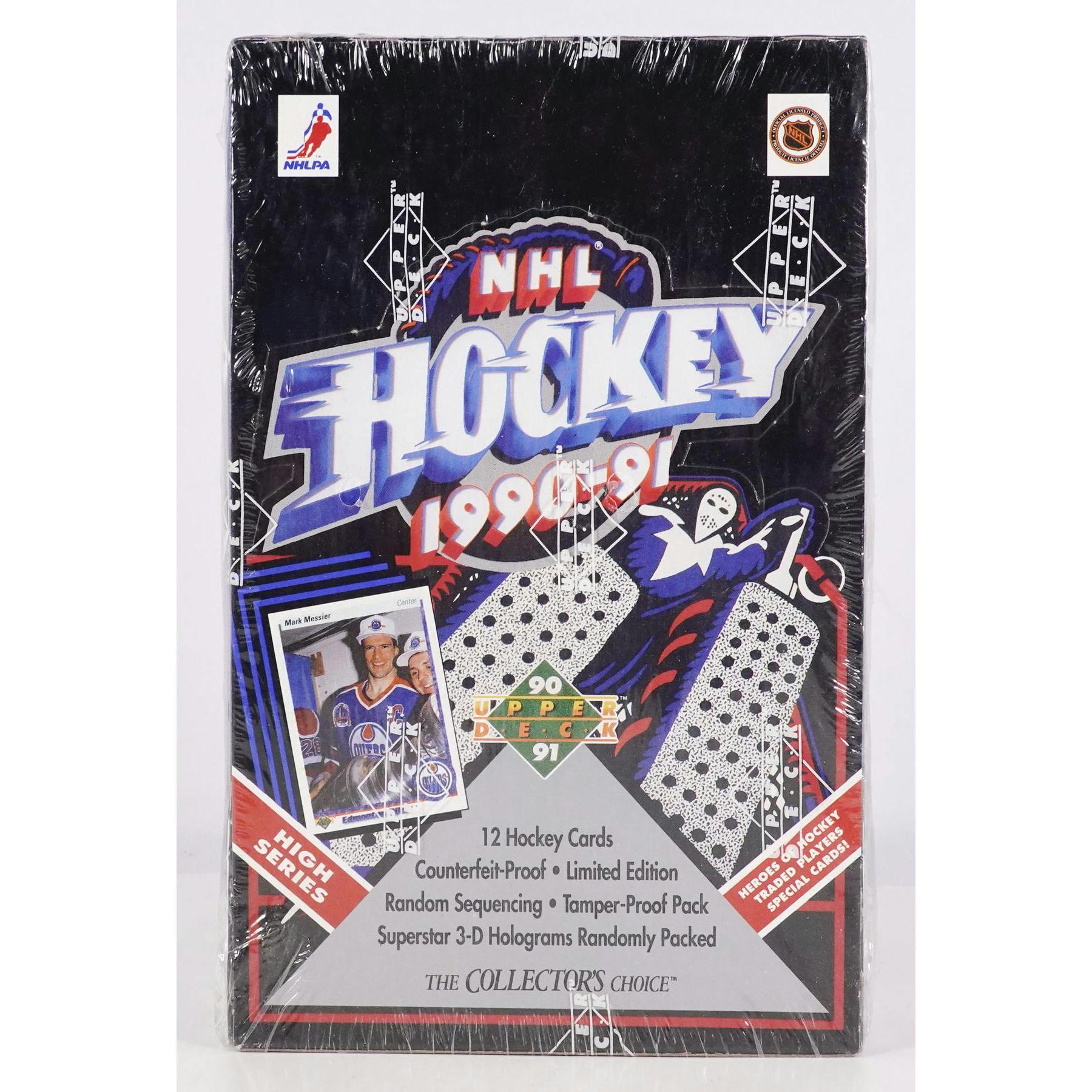 1990/91 Upper Deck English High Series Hockey Hobby Box