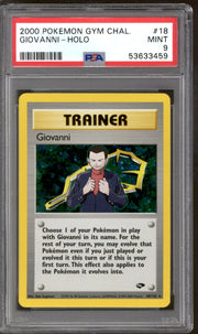Pokemon Gym Challenge Giovanni 18/132 PSA 9