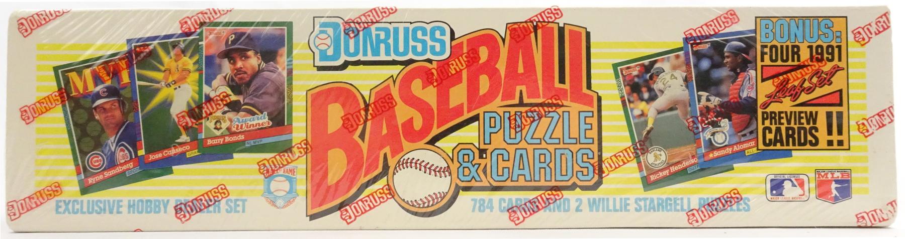 1991 Donruss Baseball Factory Set (Leaf Preview) (Reed Buy)