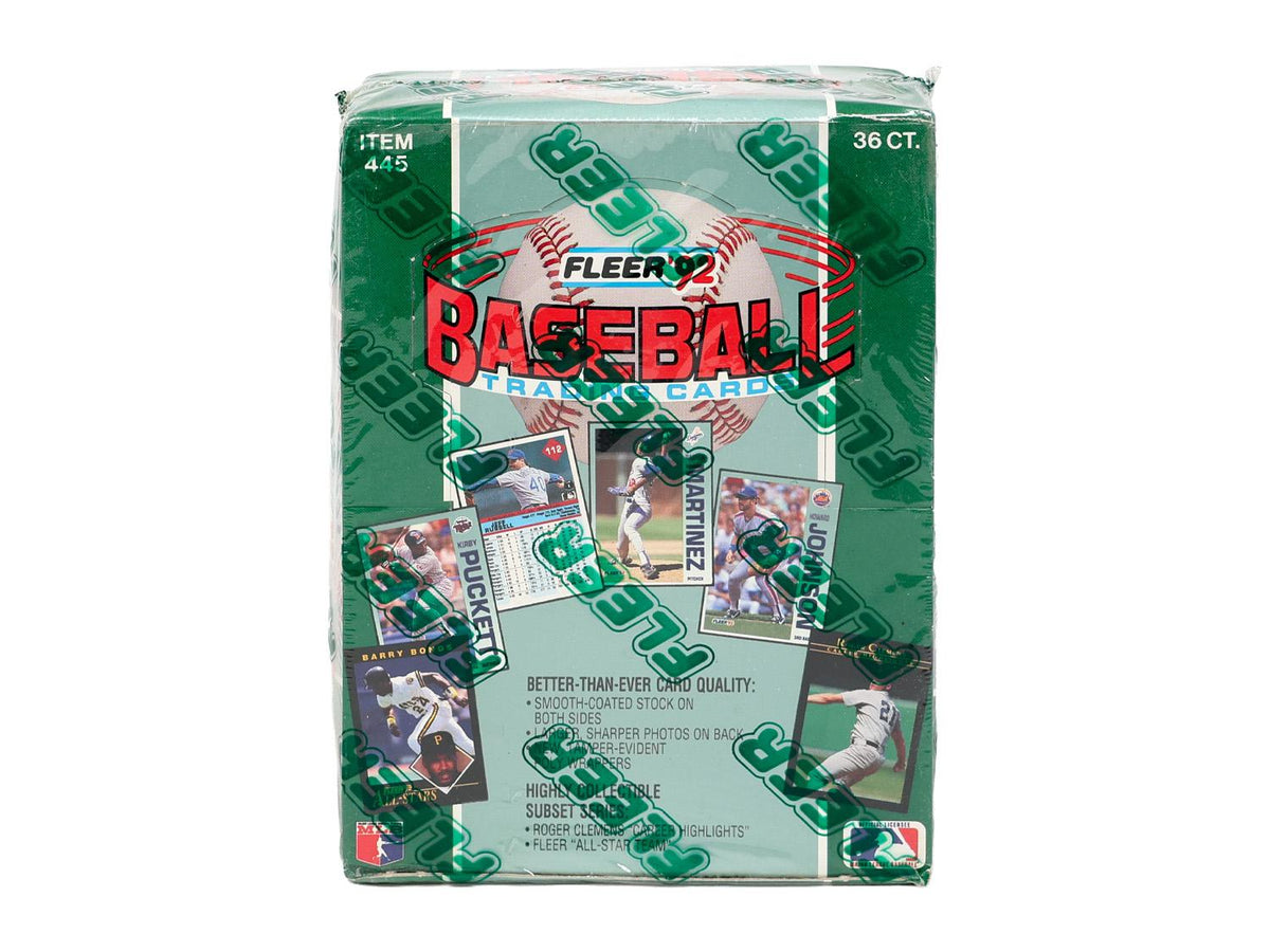 1992 Fleer Baseball Wax Box