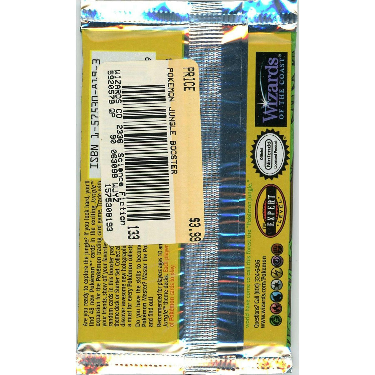 Pokemon Jungle 1st Edition Booster Pack (unsearched/unweighed) (Reed Buy)