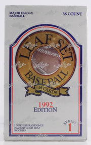 1992 Leaf Series 1 Baseball Wax Box