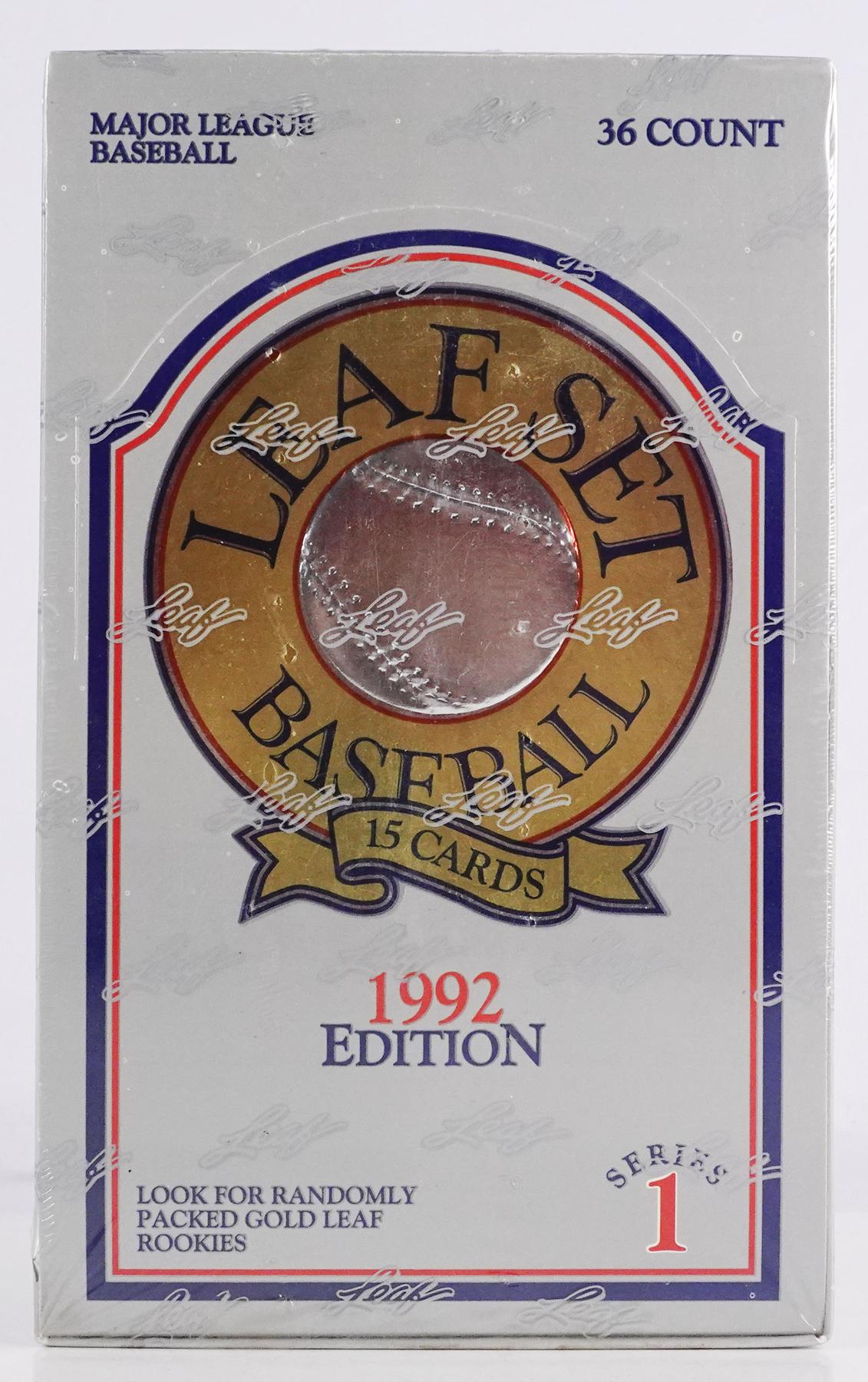 1992 Leaf Series 1 Baseball Wax Box