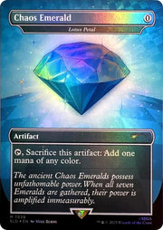 Magic the Gathering Secret Lair Sonic Chaos Emerald 7036 Lotus Petal FOIL NEAR MINT NM