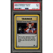 Pokemon Team Rocket Rocket's Sneak Attack 16/82 PSA 7