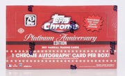 2021 Topps Chrome Platinum Anniversary Baseball Hobby Box (Reed Buy)