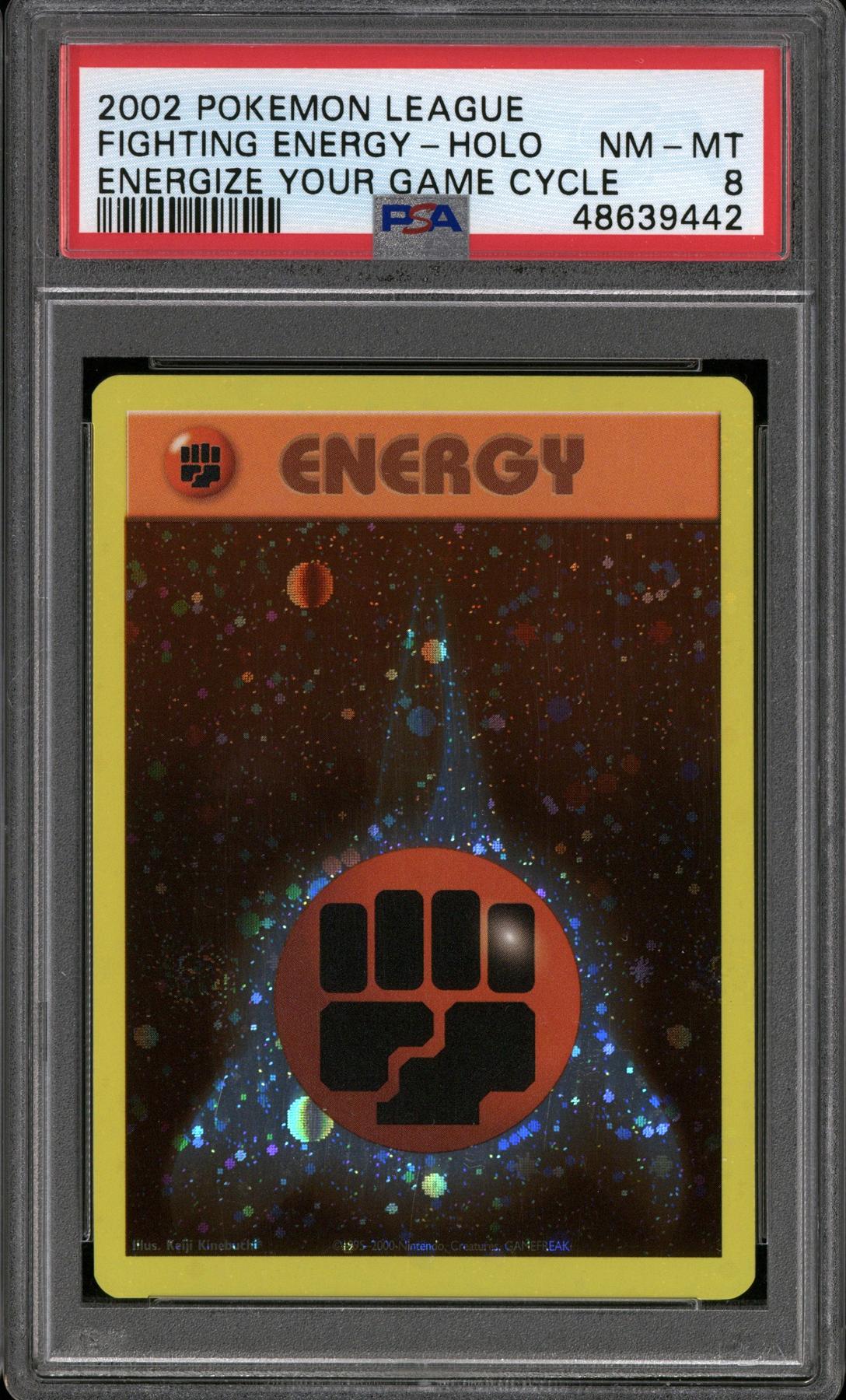 Pokemon Energize Your Game League Promo Fighting Energy PSA 8
