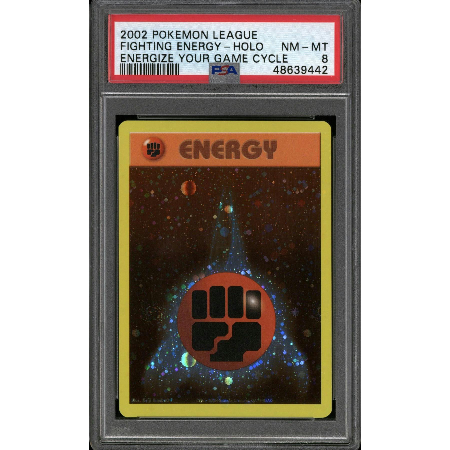 Pokemon Energize Your Game League Promo Fighting Energy PSA 8