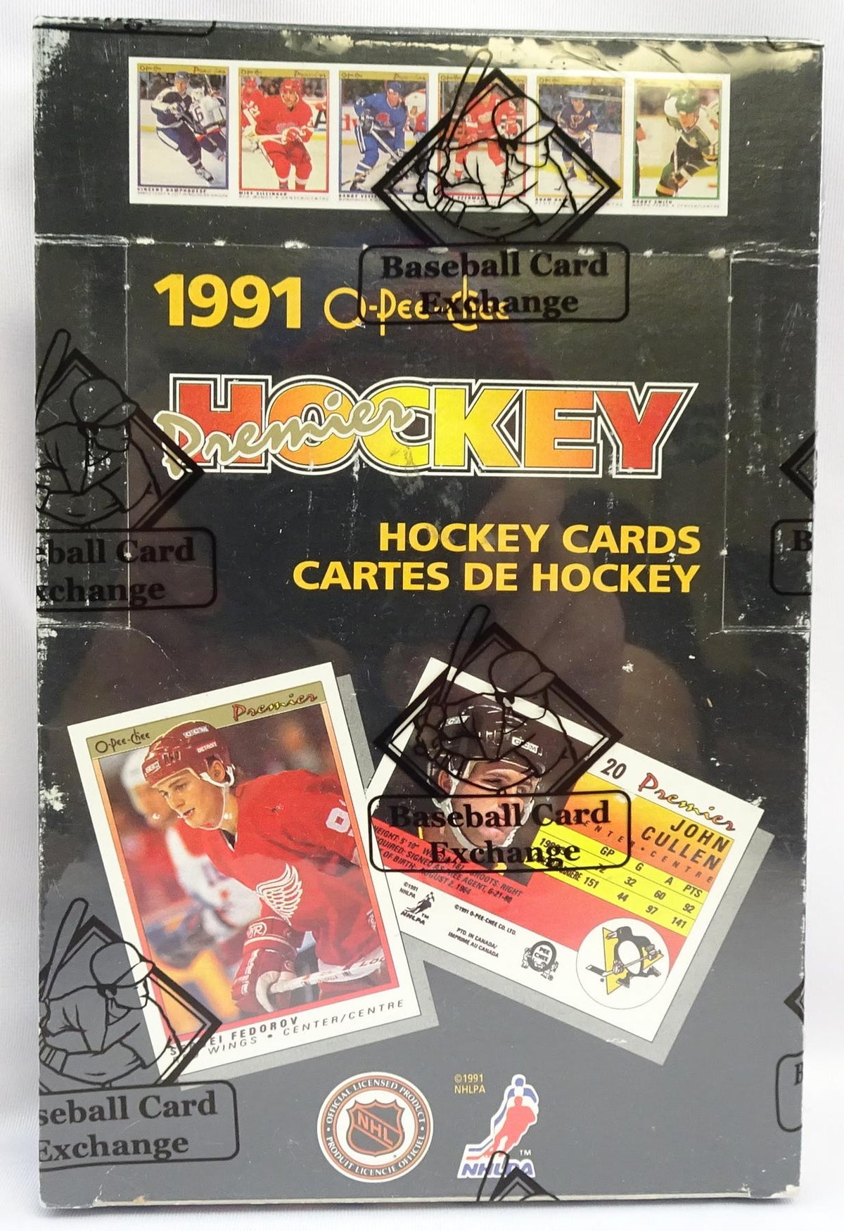 1990/91 O-Pee-Chee Premier Hockey Hobby Box (BBCE) (Reed Buy)