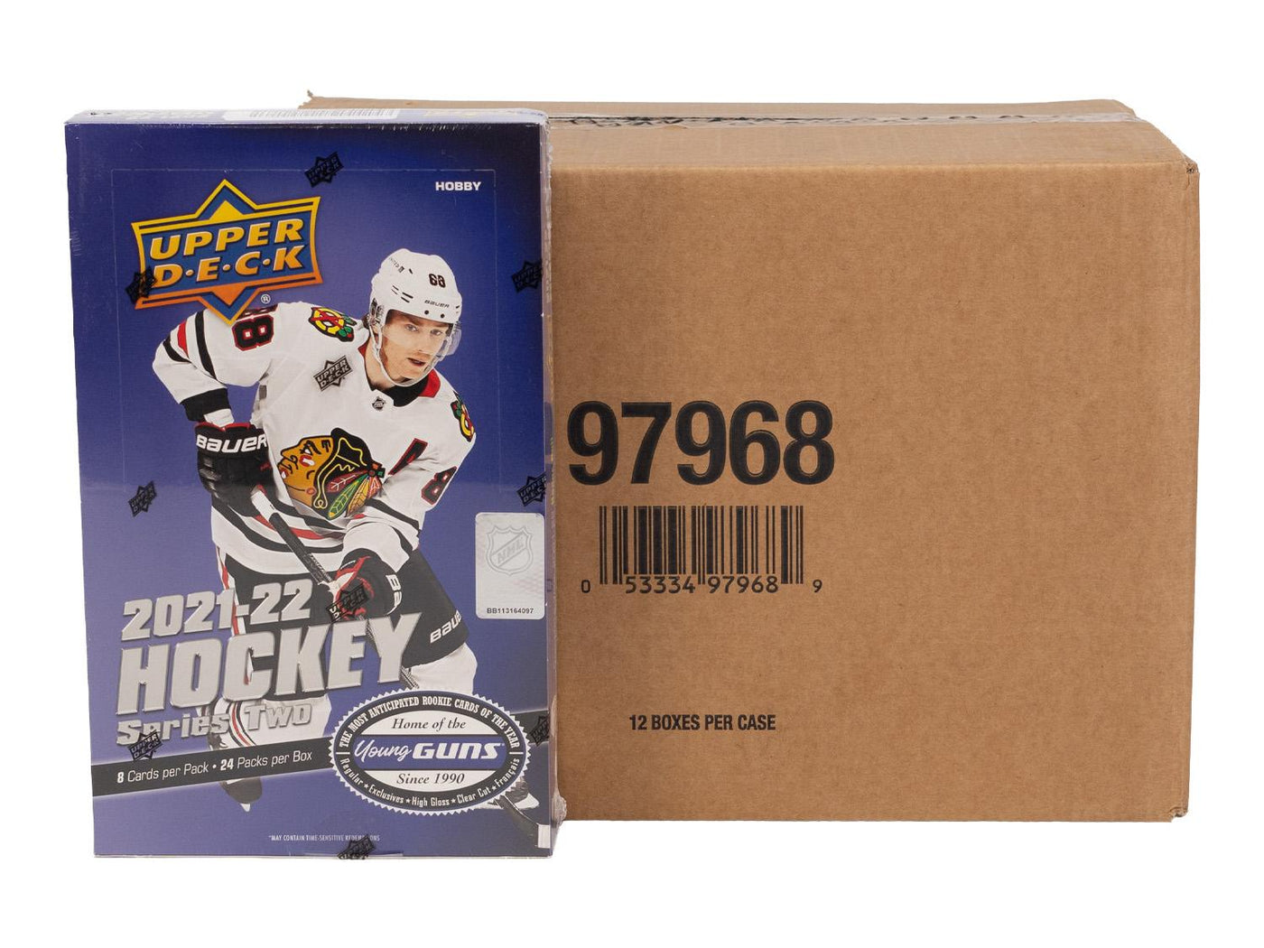 2021/22 Upper Deck Series 2 Hockey Hobby 12-Box Case