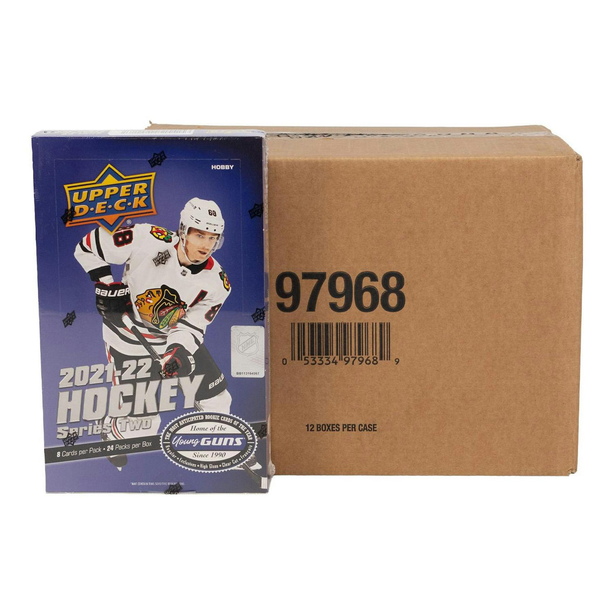 2021/22 Upper Deck Series 2 Hockey Hobby 12-Box Case