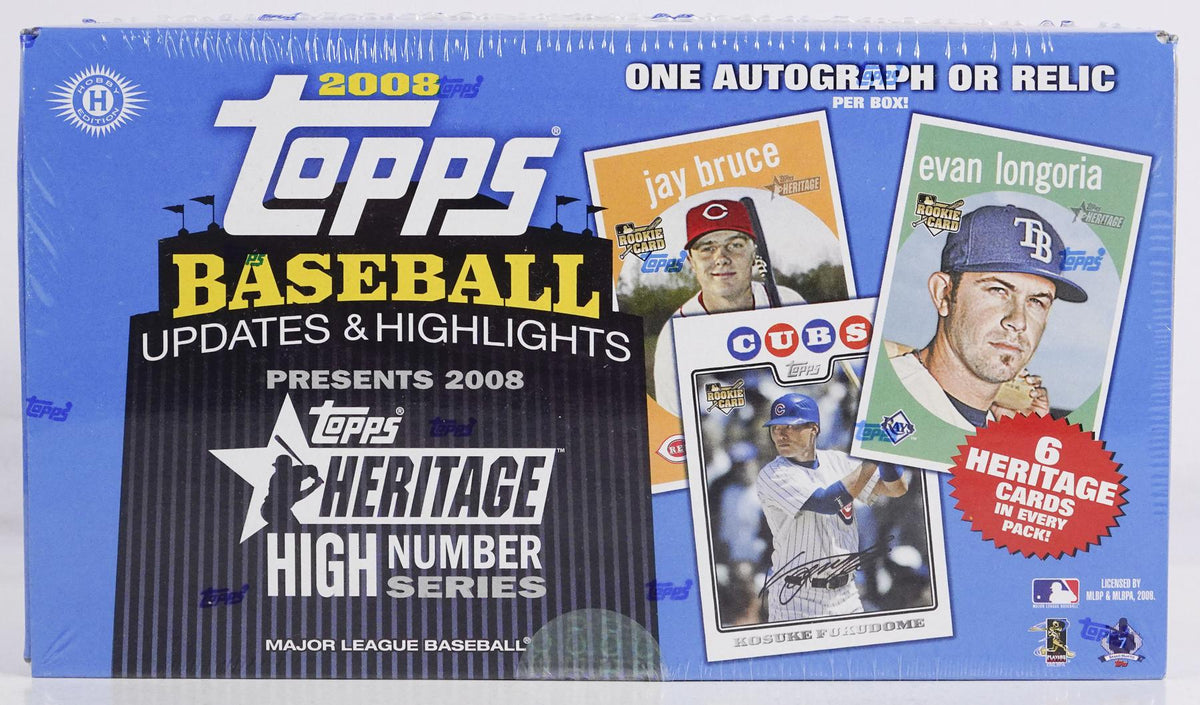 2008 Topps Heritage High Number Edition Baseball Hobby Box