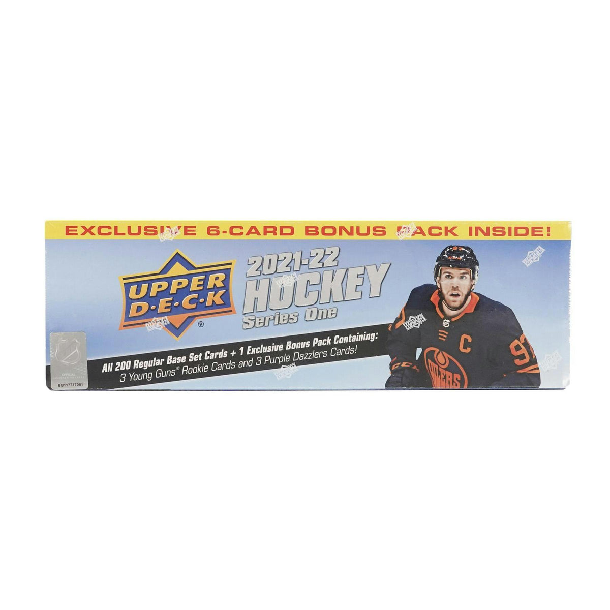 2021/22 Upper Deck Series 1 Hockey Factory Set (Box) (Bonus Pack with 3 Young Guns and 3 Purple Dazzlers!)