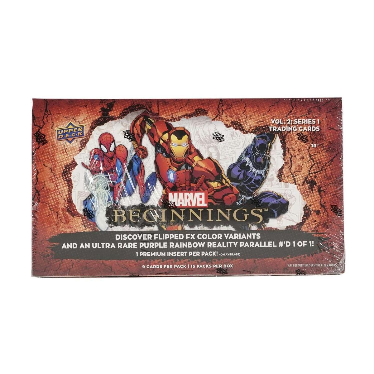 2021 Upper Deck Marvel Beginnings Volume 2 Series 1 Trading Cards Hobby 16-Box Case