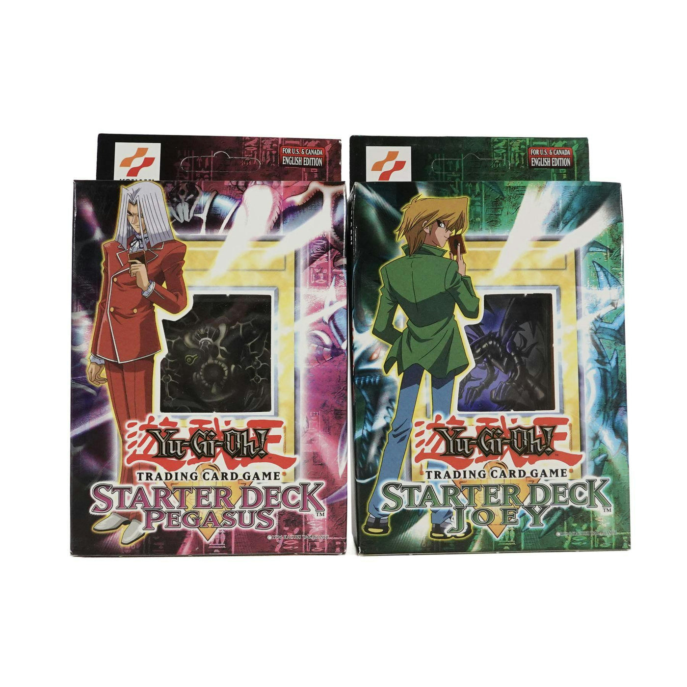 Upper Deck Yu-Gi-Oh Starter Joey & Pegasus Decks SDJ SDP (1 of each, Unlimited, UNPUNCHED)