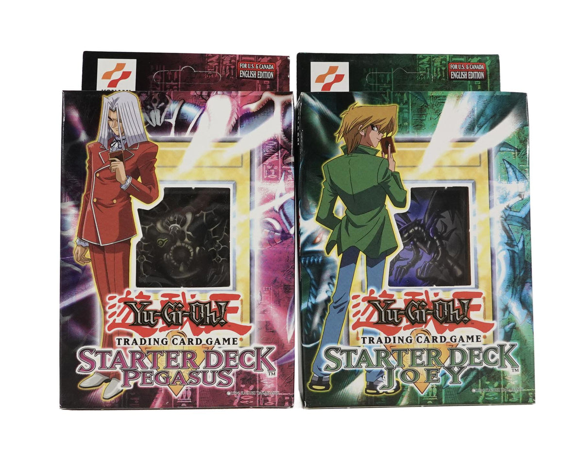 Upper Deck Yu-Gi-Oh Starter Joey & Pegasus Decks SDJ SDP (1 of each, Unlimited, UNPUNCHED)
