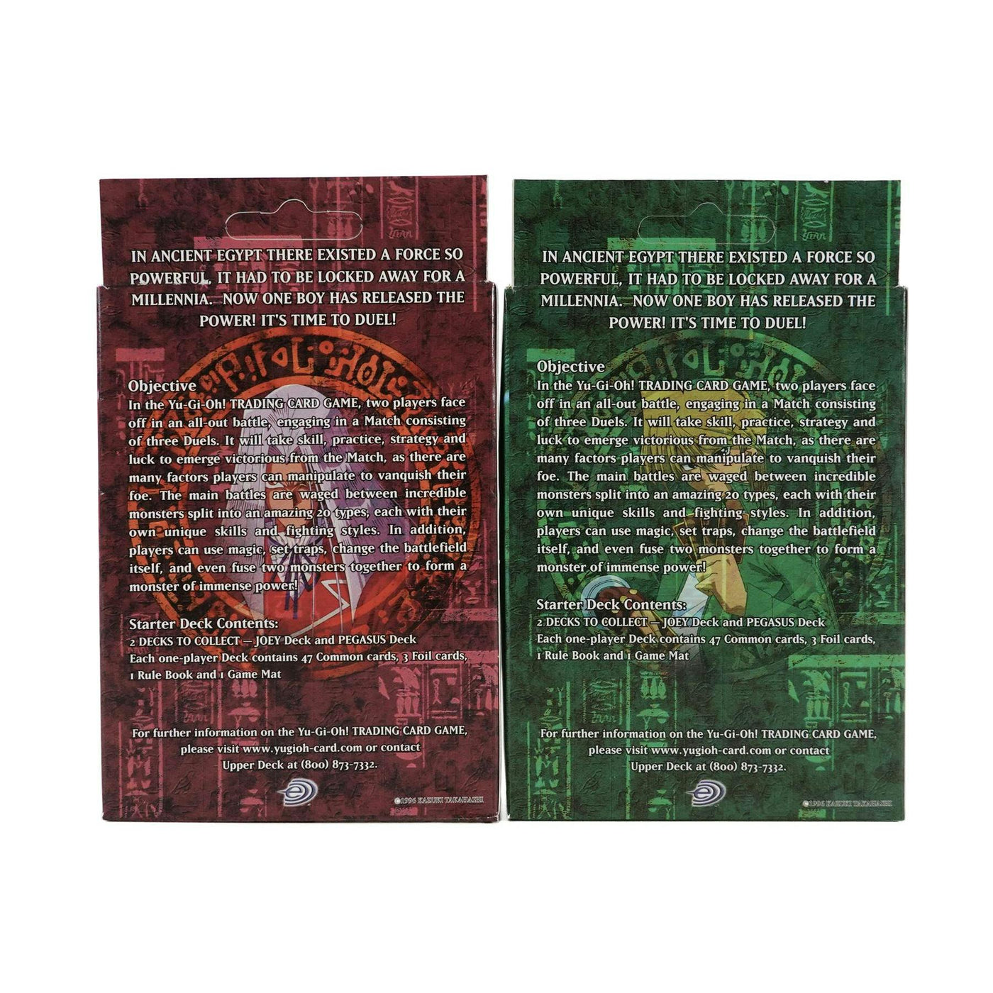 Upper Deck Yu-Gi-Oh Starter Joey & Pegasus Decks SDJ SDP (1 of each, Unlimited, UNPUNCHED)