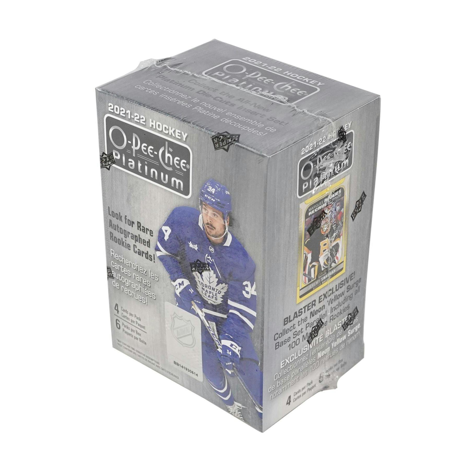 2021/22 Upper Deck O-Pee-Chee Platinum Hockey Blaster Box (Reed Buy)