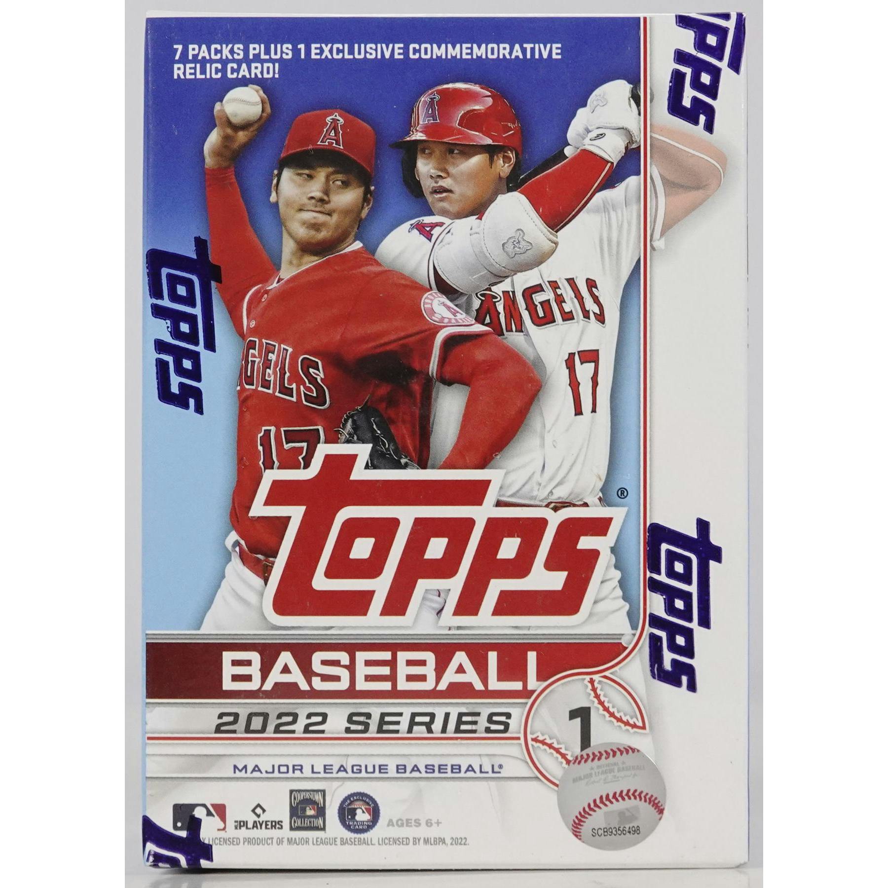 2022 Topps Series 1 Baseball 7-Pack Blaster Box (Commemorative Relic Card!)