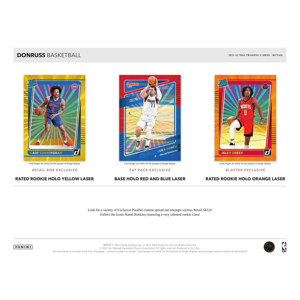 2021/22 Panini Donruss Basketball Blaster Box (Orange and Purple Laser Parallels!)
