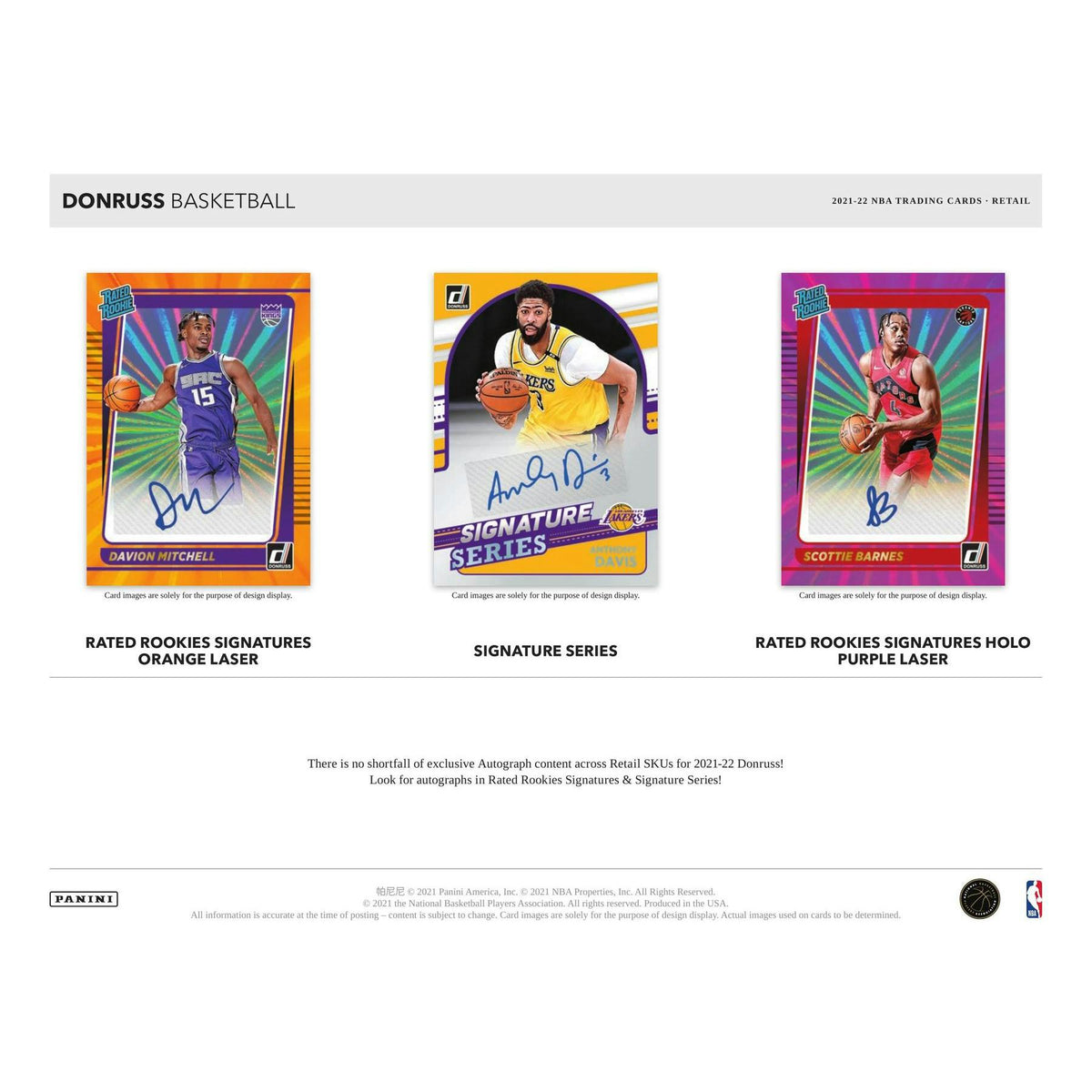 2021/22 Panini Donruss Basketball Blaster Box (Orange and Purple Laser Parallels!)